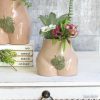 Female Body Fig Leaf Booty Planter Pot
