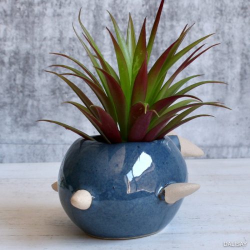 Blue Fish Succulent Planter Pot