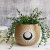 Celestial Sun Ceramic Planter Pot