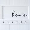 Hamptons White Welcome Quote Timber Wall Art Hook