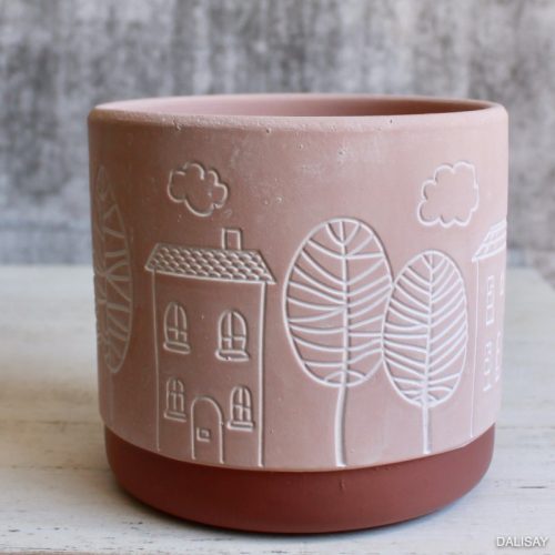 Pink City Planter Pot
