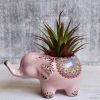 Pink Mandala Elephant Planter Pot