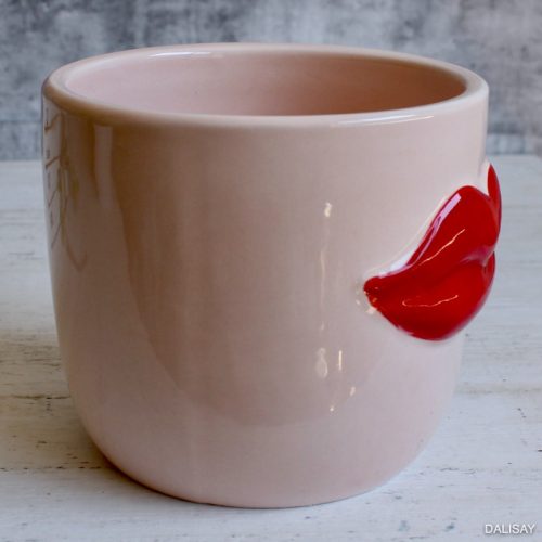 Red Lips Planter Pot