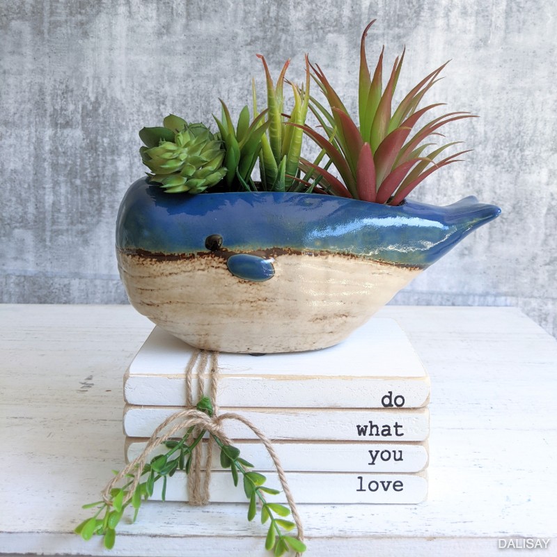Blue Whale Succulent Planter Pot