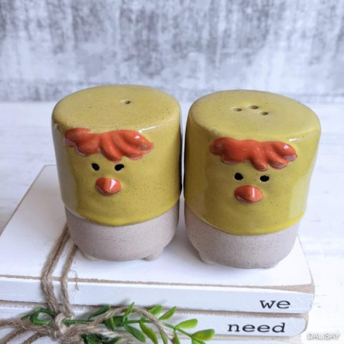 Cute Yellow Duck Salt Pepper Shaker Set