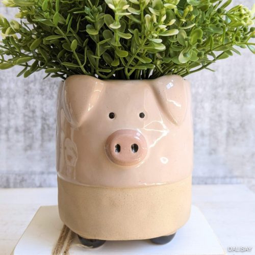 Pink Pig Planter Pot