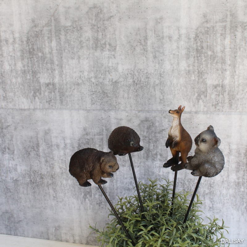 Aussie Animals Pot Sitters on Stick - Set of 4