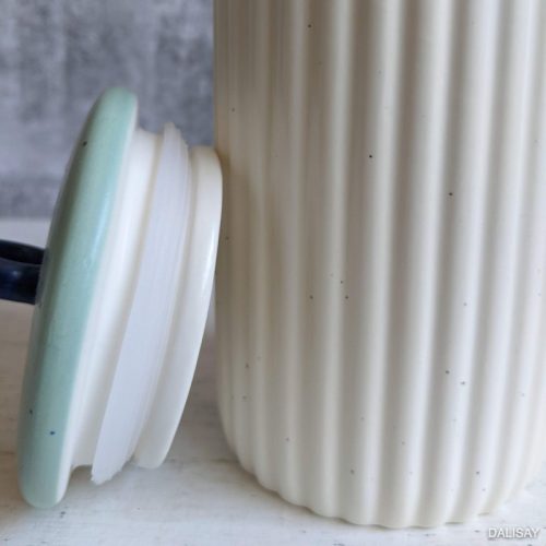 Ceramic Jar with Green Lid