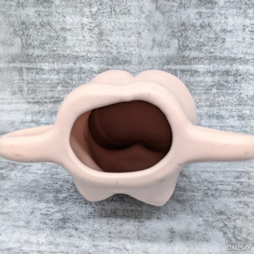 Pink Female Body Planter Vase with Handles