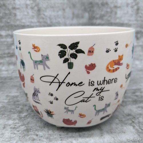 Home with Cats Planter Pot