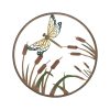 Round Dragonfly Metal Wall Art