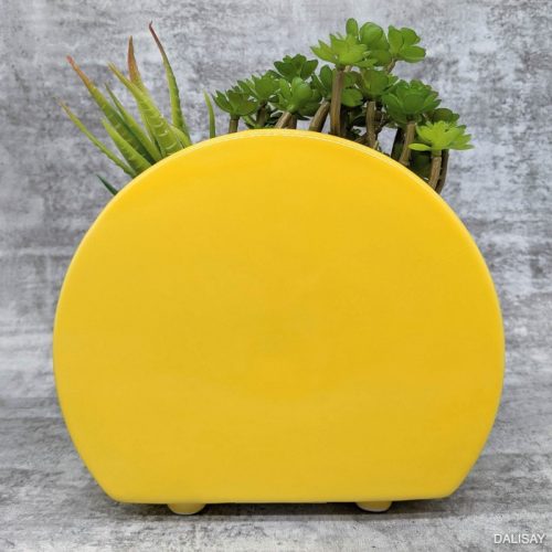 Sitting Yellow Sun Ceramic Pot Planter