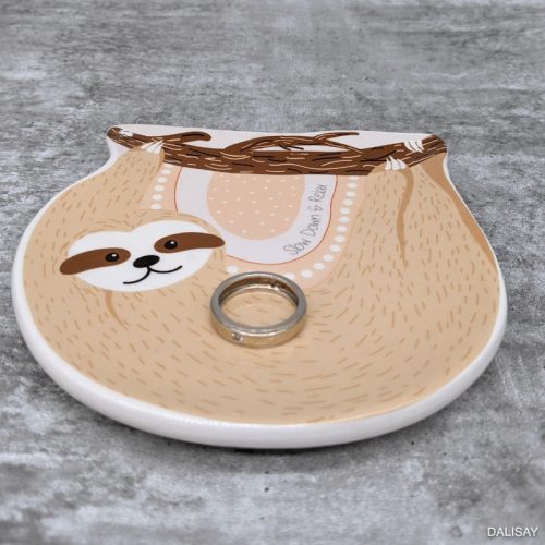 Sloth Ceramic Trinket Dish