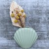 Sage Green Sea Shell Vase