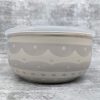 Moroccan Grey Ceramic Lunch Snack Box with Lid