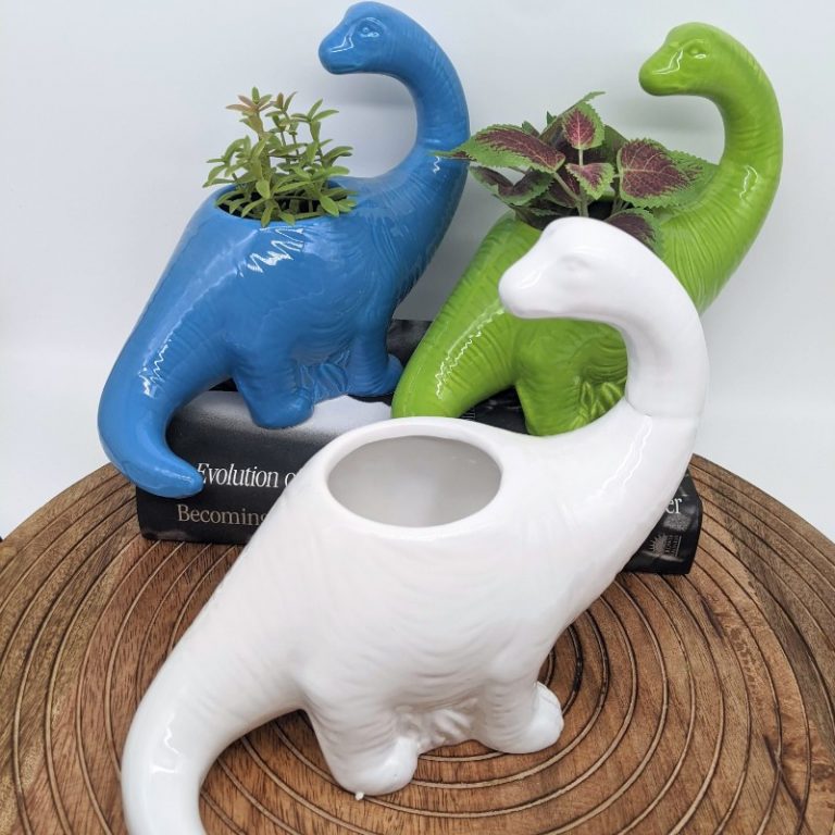 Blue Dinosaur Planter Pot, 20cm | Dalisay