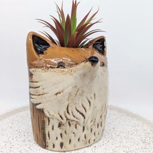 Brown Fox Planter Pot