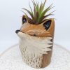 Brown Fox Planter Pot