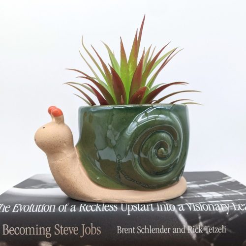 Sea Green Snail Planter Pot