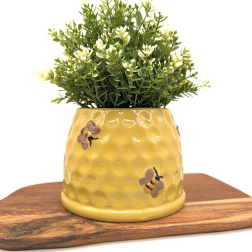 Buzzing Bees Ceramic Planter Pot