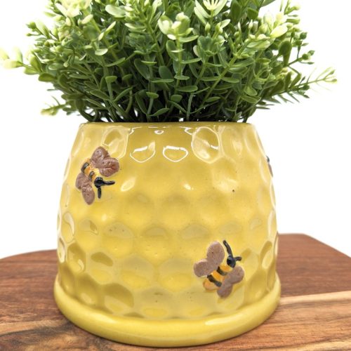 Buzzing Bees Ceramic Planter Pot