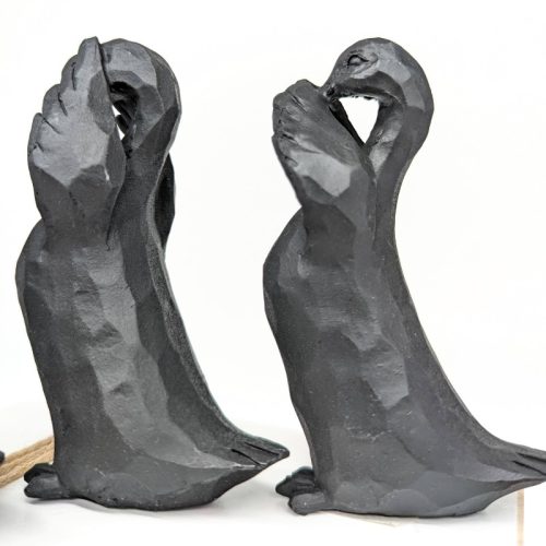 No Evil See Hear Speak Black Ducks Statue – Set of 3