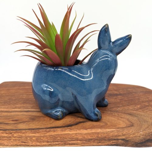 Blue Bunny Planter Pot