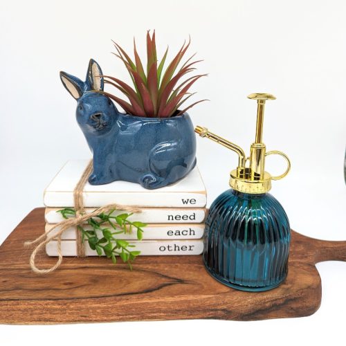 Blue Bunny Planter Pot