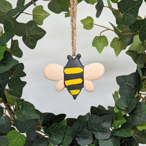 Ceramic Bee Garden Hanging Ornament Charm