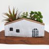 Coastal White Terracotta Home Planter Pot