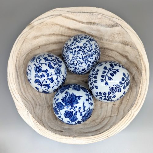 Hamptons Blue Ceramic Balls
