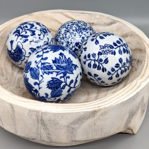 Hamptons Blue Ceramic Balls