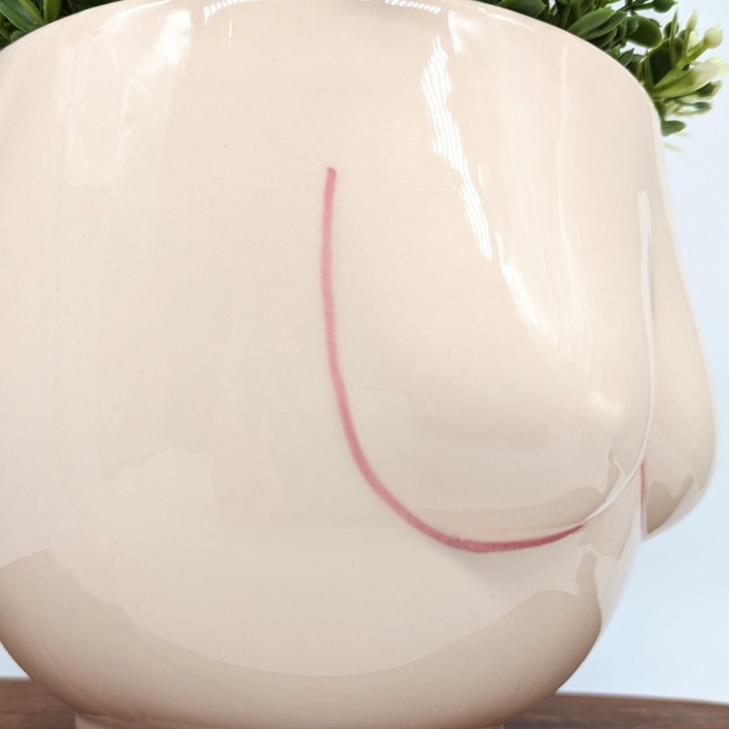 Lady Boob Ceramic Planter Pot
