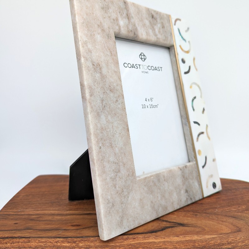 Marble Inlay Photo Picture Frame