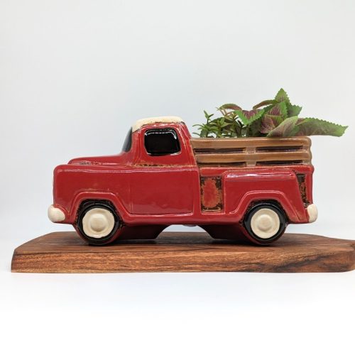 Red Ute Pickup Truck Planter Pot