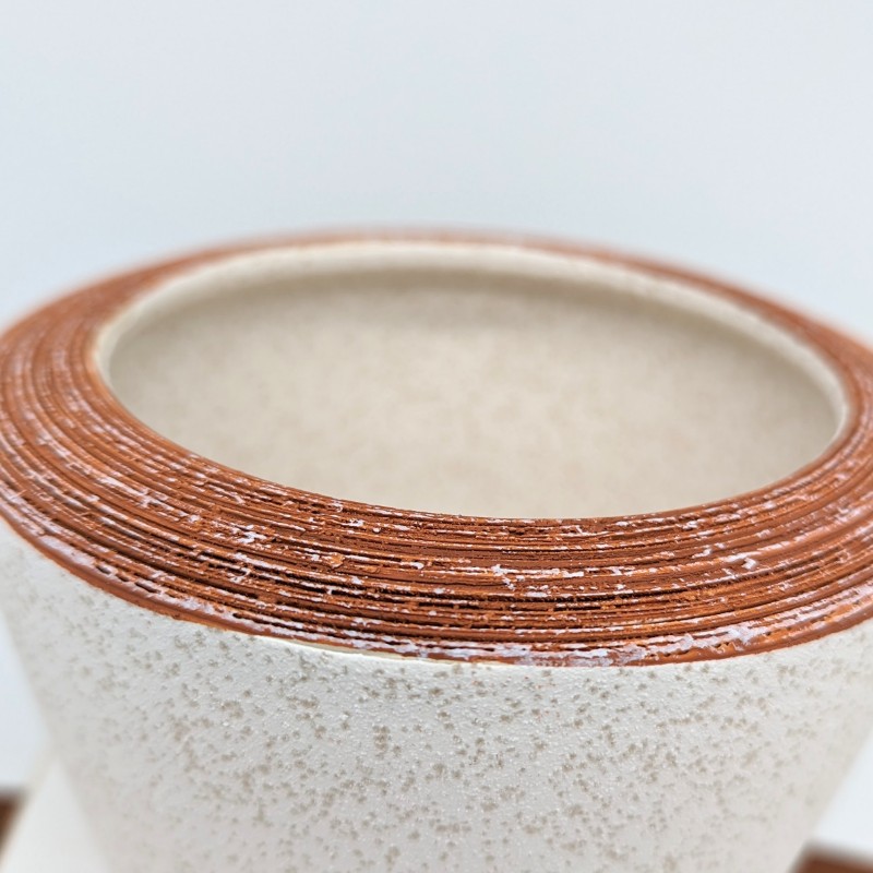 Terracotta White Ceramic Planter Pot