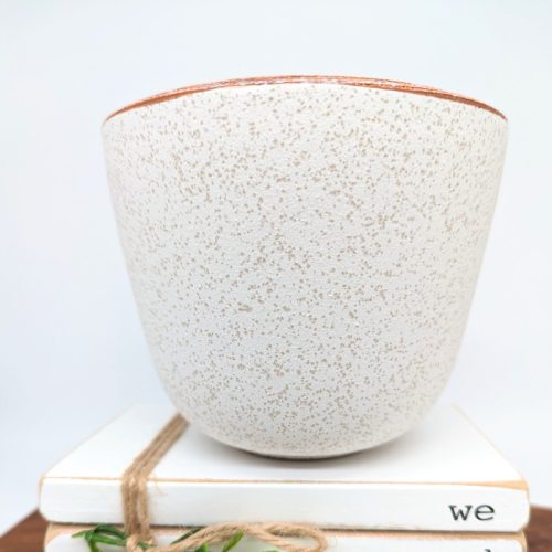Terracotta White Ceramic Planter Pot