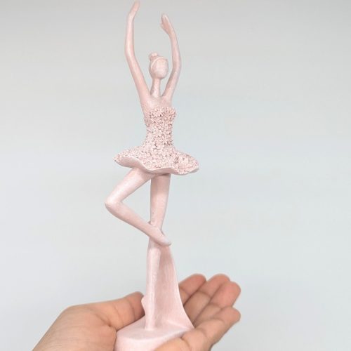 Pink Dancing Ballerina Statue