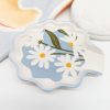 Blue Floral Ceramic Spoon Rest