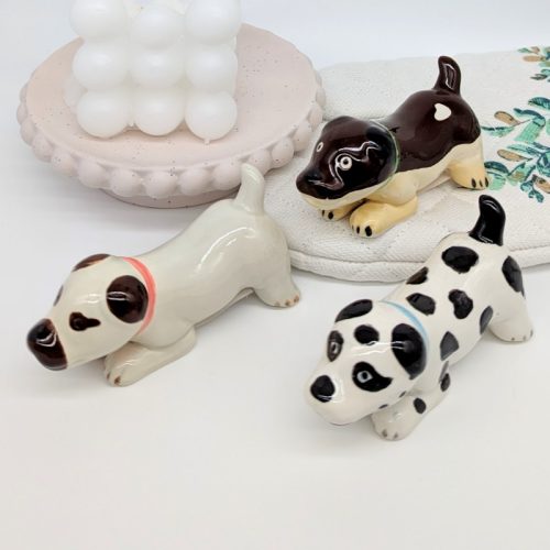 Floating Dog Puppy Ceramic Figurine
