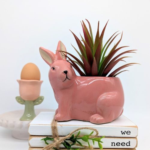 Pink Bunny Planter Pot
