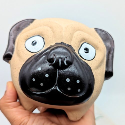 Big Eyes Pug Dog Planter Pot