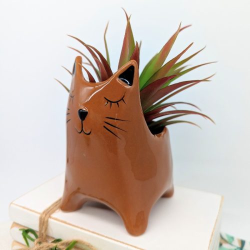 Brown Cat Planter Pot