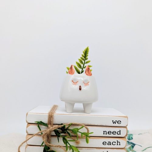 Cute White Animal Succulent Planter Pot