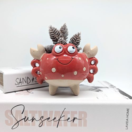Happy Crab Planter Pot
