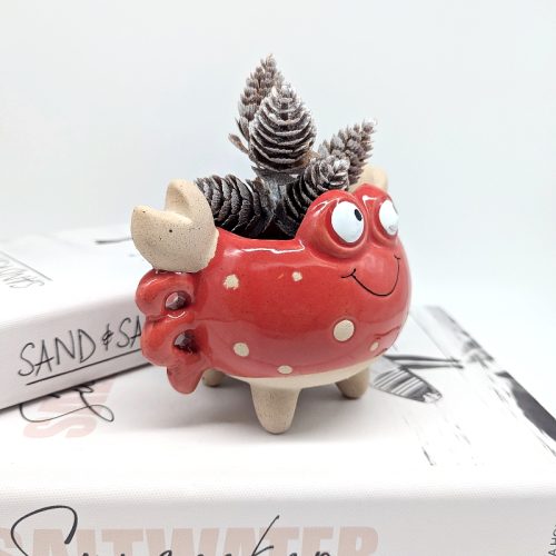 Happy Crab Planter Pot