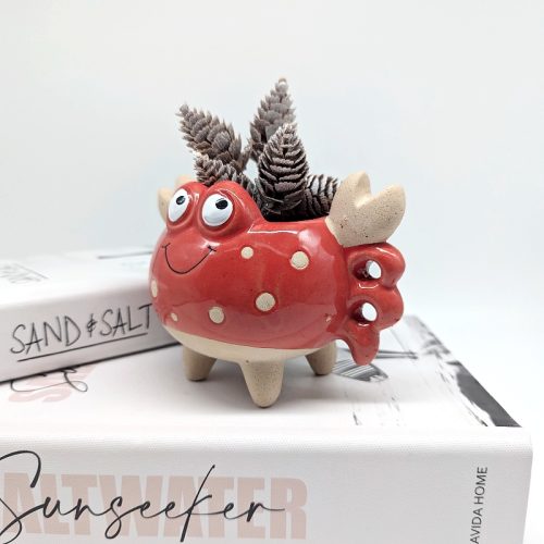 Happy Crab Planter Pot
