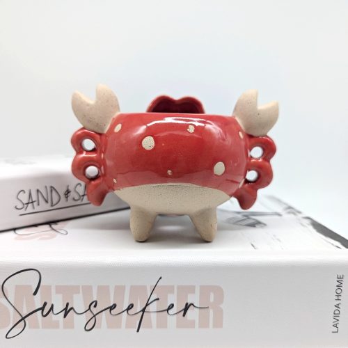 Happy Crab Planter Pot