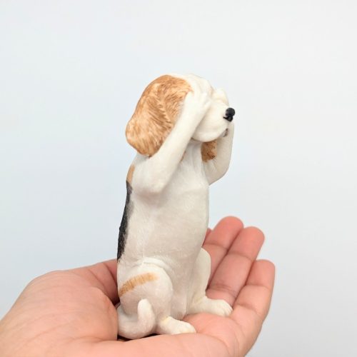 No Evil See Hear Speak Beagle Dog Figurine - Set of 3