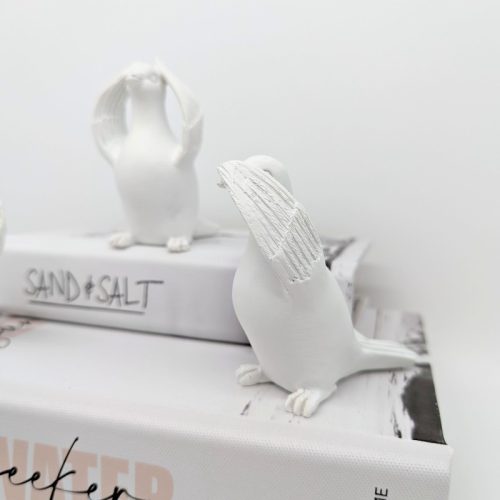 No Evil See Hear Speak Dove Bird Figurines - Set of 3